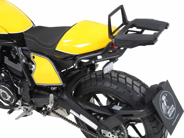 Aluminium topkoffer zwart voor Ducati Scrambler 800 (19-22) Hepco & Becker