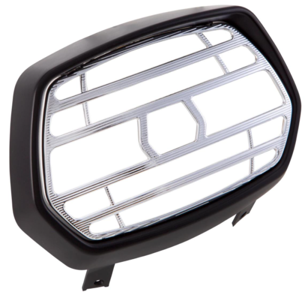 Lamprooster zwart mat voor Vespa Sprint 50-150ccm 2T/4T, rooster - chroom