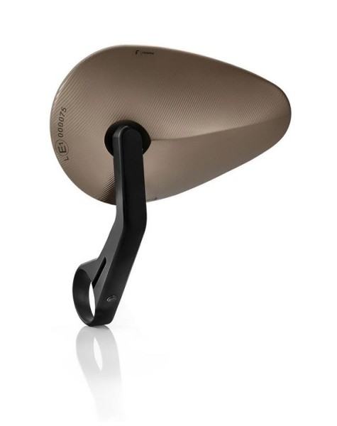 Stuurspiegel RIZOMA "Reverse Radial" links of rechts voor Vespa, brons geanodiseerd