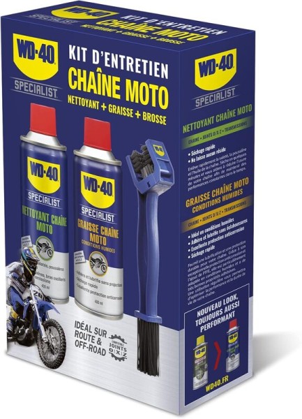 WD-40 Specialist motorfiets kettingonderhoud set - 2x spray 400 ml