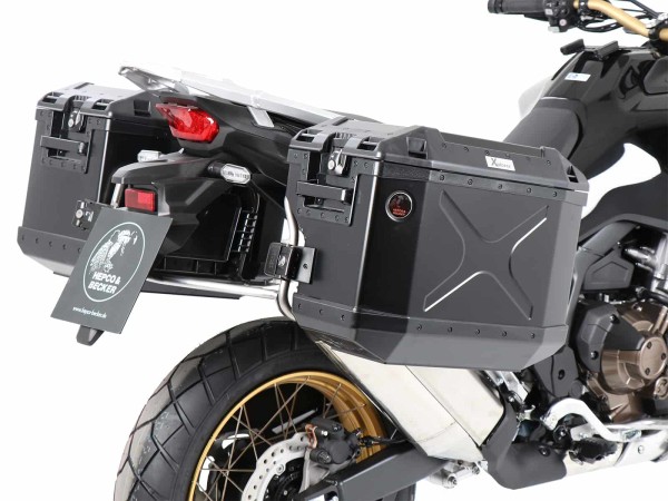 Bagagedrager set uitsparing zwart voor Honda CRF 1100 L Africa Twin (24-) Hepco & Becker