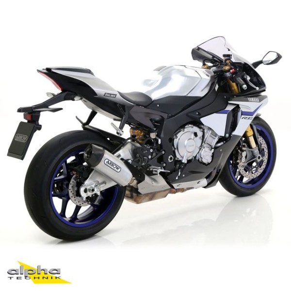ARROW INDY RACE uitlaat voor Yamaha YZF-R1 / YZF-R1M 2015-, aluminium
