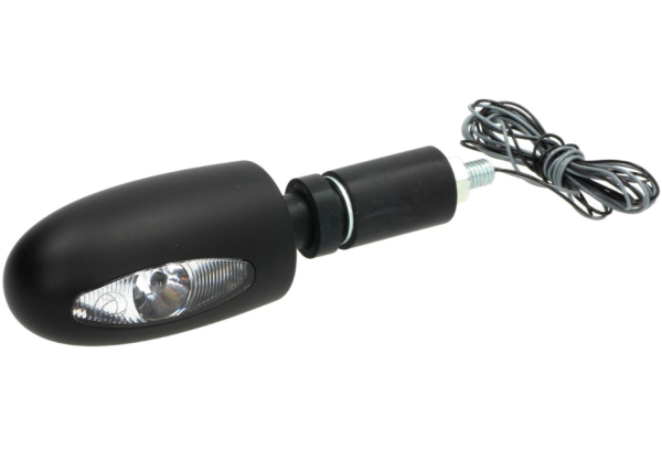 Kellermann aanwijzer, BL 1000, staal, LED, VR/VL, 12 V, zwart satijnglanzend, E-goedgekeurd