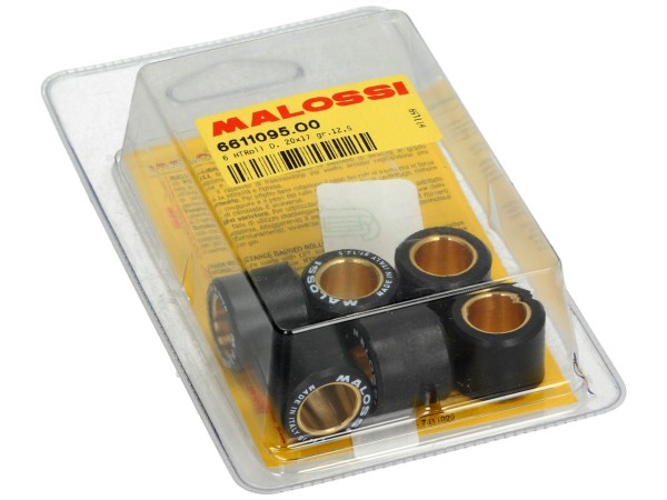 Malossi variator roller set, 20x17 mm, 12,5 g, stuk: 6