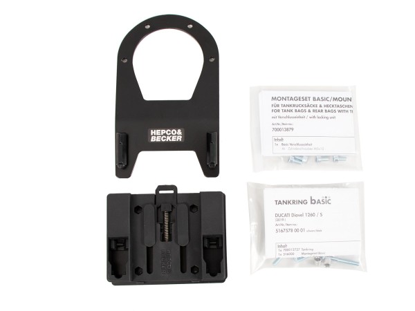 Basistankring incl. tanktasvergrendeling voor Ducati Diavel 1260 /S (19-22) Hepco & Becker