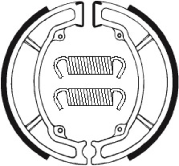 Tecnium scooter/straat/off-road/ATV organische remblokken - BA034
