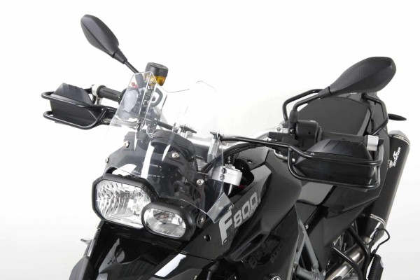 Zwarte handvatbeschermer voor BMW F 650 GS Twin (08-11)/F 800 GS (08-18)