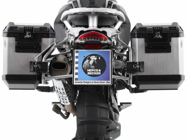 Kofferdrager set Cutout drager incl. kofferset Xplorer Cutout zilver voor BMW R 1200 GS /Adventure (-13)