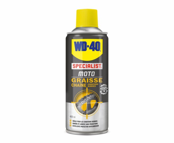 WD-40 Specialist® Motorfiets kettingwas natte omstandigheden - spray 400ml