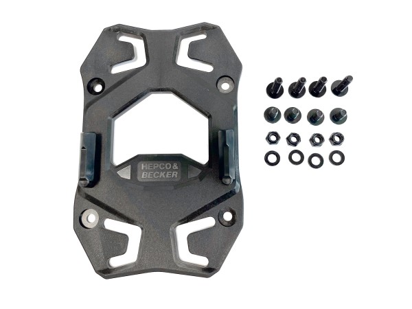 Basis kofferbevestiging achter op de bagagedrager voor Smartracks/Sportracks - Hepco & Becker