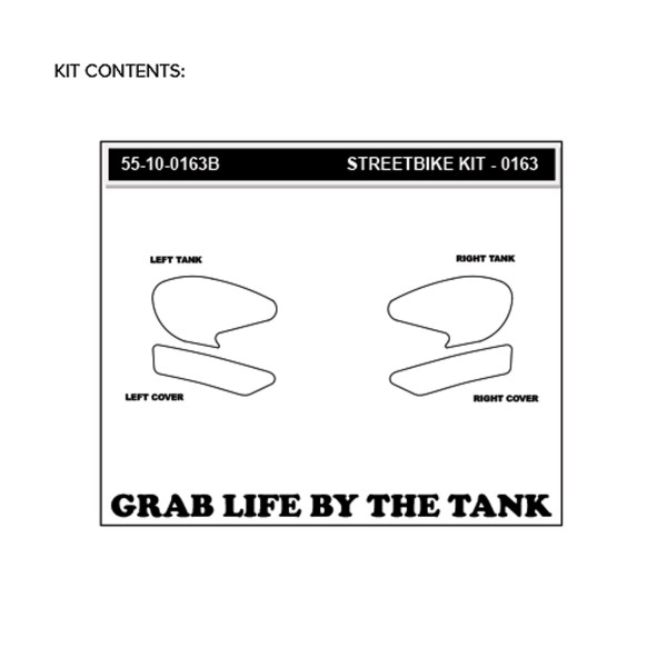 Stompgrip zwart Volcano voor Yamaha YZF-R3 (19-)