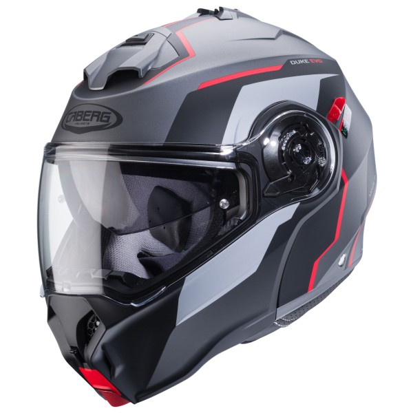 Caberg helm Duke Evo Move mat-pistool metallic/zwart-rood