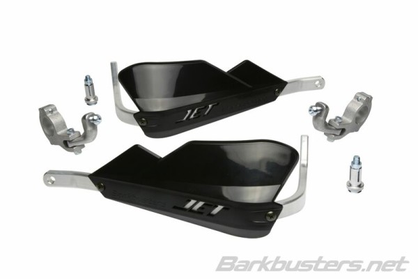 Barkbusters Jet Handbeschermerset Tweepuntsbevestiging Conisch Zwart