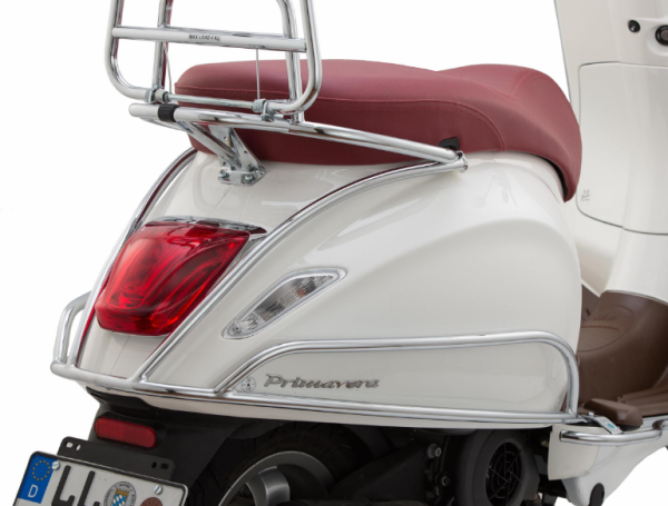 Crashbar zijafdekking voor Vespa Primavera/Sprint/Elettrica 50-150ccm, chroom