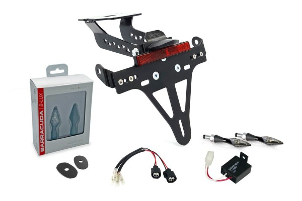 Nummerplaathouder (incl. Barracuda knipperlichten voor + achter) voor Kawasaki Z 900 (20-)