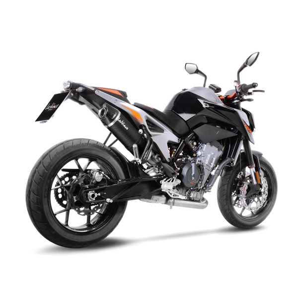 LeoVince uitlaatsysteem SBK LV One Evo 2, carbon, slip-on voor KTM Duke 790 /890, Euro4