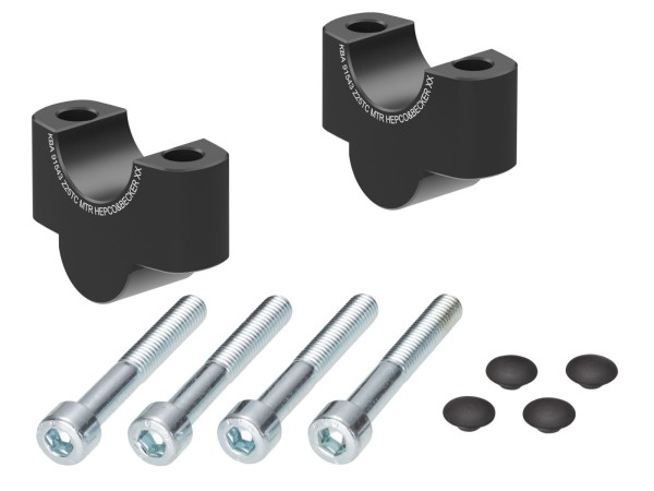 Stuurverhoger zwart H=25 mm voor Honda CMX 1100 Rebel /DCT /SE (25-) Hepco & Becker