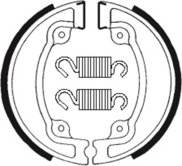 Tecnium scootmobiel/straat/off-road/ATV organische remschoenen - BA041
