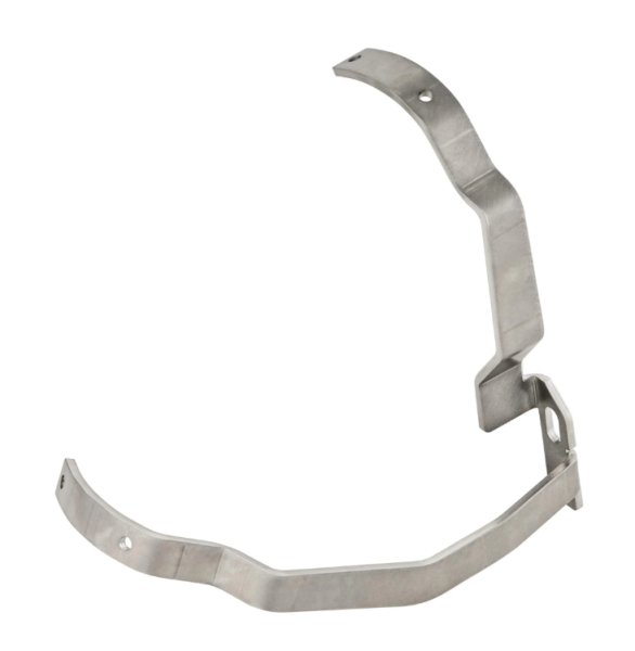 Houder spatbord 2.0 Garelli voor Vespa PX 80-200ccm, geborsteld roestvrij staal