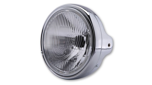 HIGHSIDER smart 7 inch LTD koplamp H4 glas met chroom reliëf, zijdelingse montage, E-keurmerk (1