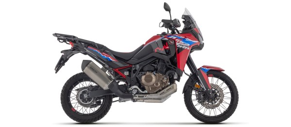 ARROW Auspuff SONORA für Honda CRF1100L Africa Twin 2024-, Titan und Carbon-Endkappe