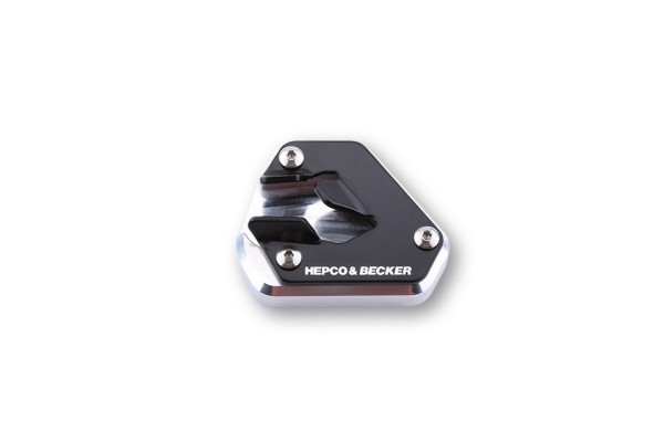 Zijstandaardplaat zilver/zwart voor Triumph Tiger 800 (2010-2014)
