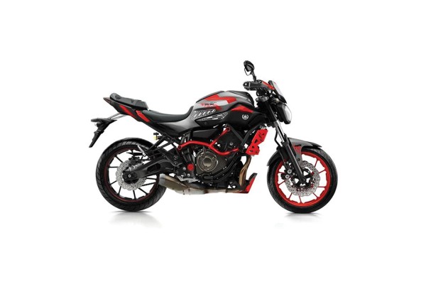 Stompgrip Traction Pads schwarz, für Yamaha MT07 (Moto Cage), 2015-2017