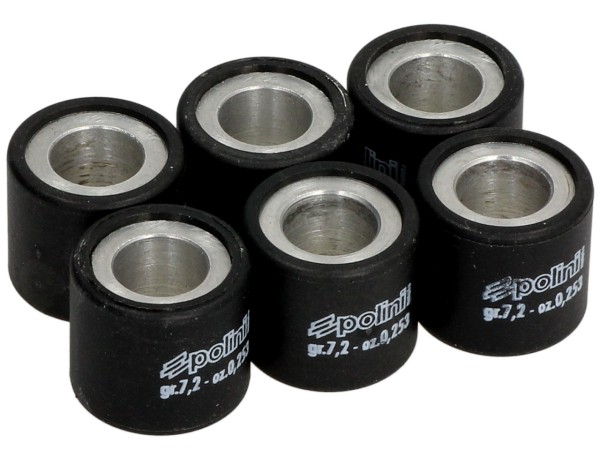Polini variator roller set, 19x17 mm, 7,2 g, stuk: 6