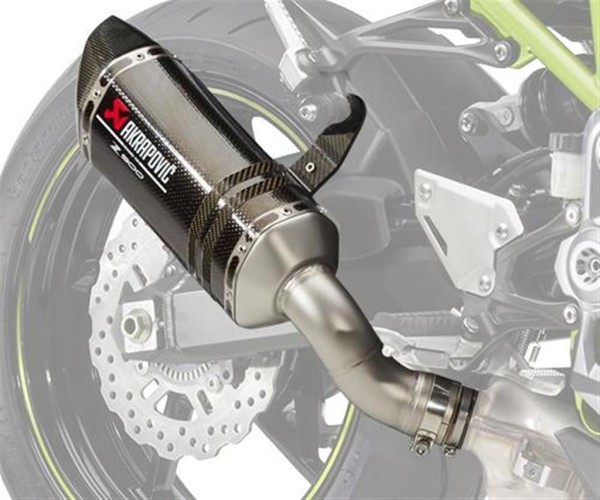 Akrapovic koolstofvezel sportuitlaat voor Kawasaki Z 900 70kW A2-Varinte (20-24)