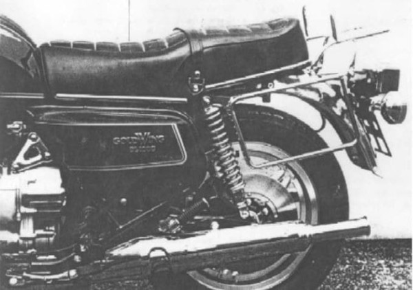 Buisvormig bagagerek topkoffer drager en zijkoffer drager chroom voor Honda GL 1000 (1979)