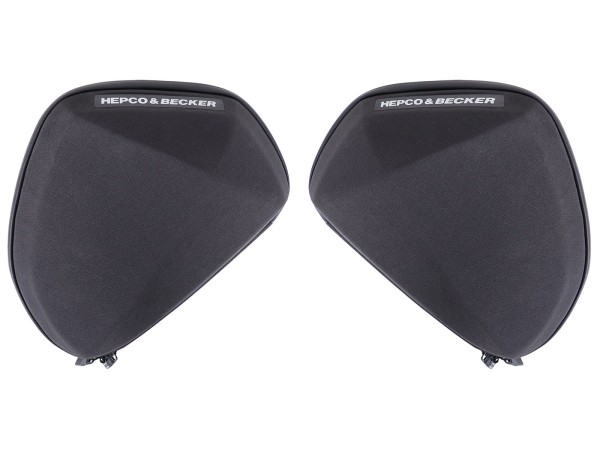 Set beschermende stangtassen V1 zwart Hepco & Becker