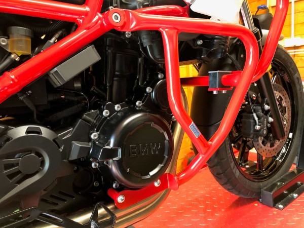 Motorbeschermer rood voor BMW F 650 GS Twin /F 700 GS Hepco & Becker