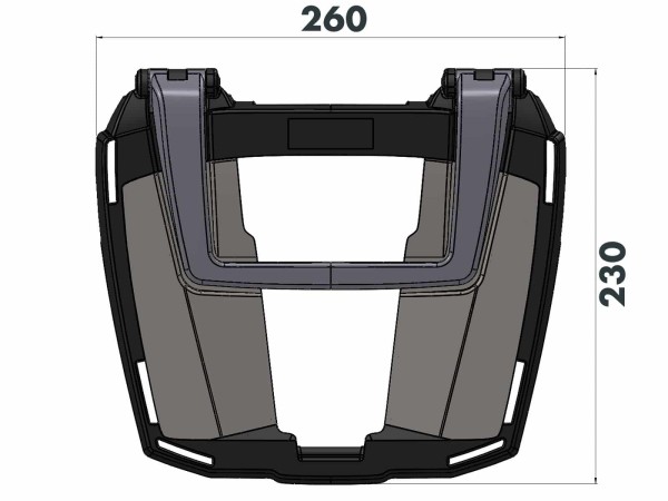 Easyrack topkofferdrager zwart voor Aprilia Tuono V4 R (11-14) / Tuono V4 1100 RR (15-20)