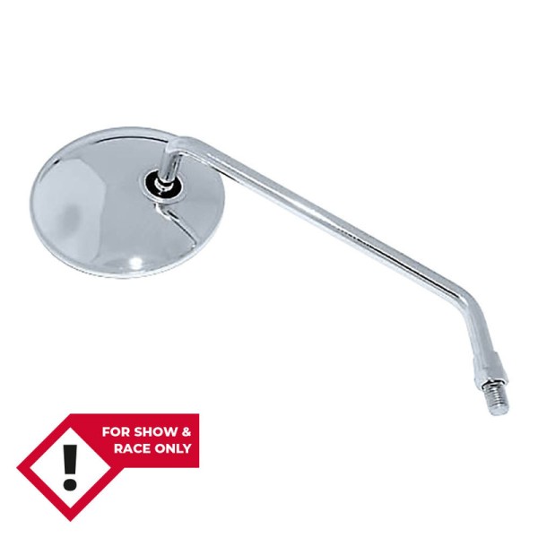 HIGHSIDER slimme stuurspiegel chroom lang en rond (1pc.)