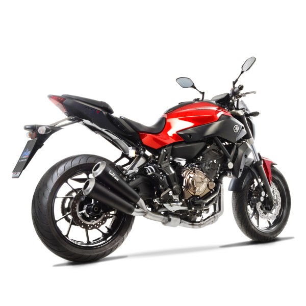 LeoVince uitlaatsysteem GP Duals, roestvrij staal, compleet systeem voor Yamaha MT-07 (14-20), Euro4