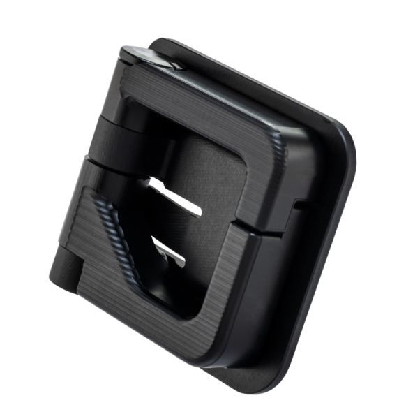 Bagagehaak voor Vespa GTS/GTS Super 125/300cc (`22-), aluminium, zwart mat geanodiseerd
