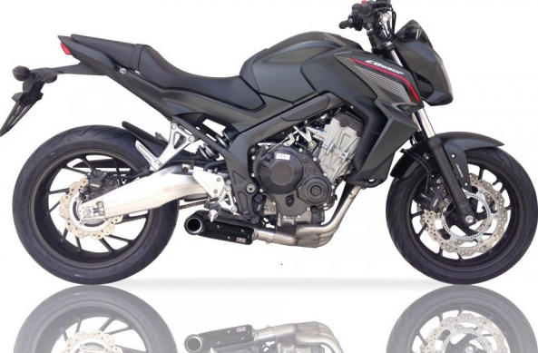 IXIL SX1 roestvrij staal compleet systeem met katalysator voor Honda CB 650 F / CBR 650 F (Bj.14-)