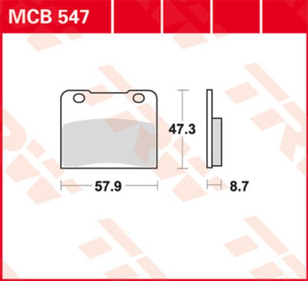 TRW Lucas remblok MCB630