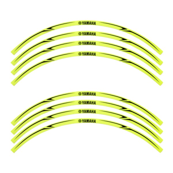 Yamaha RIM Sticker (Set) Geel