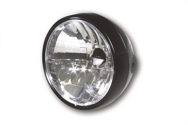 HIGHSIDER slimme 6 1/2 inch koplamp, zwarte metalen behuizing, met parkeerlicht, E-goedgekeurd (1pc)