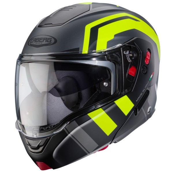 Caberg helm Horus X Road mat-pistool metallic/zwart-fluo-geel