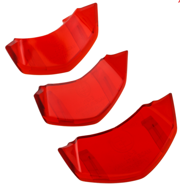 Cascade inzetstuk rood transparant voor Vespa Primavera/Sprint 50-150cc ('18-)