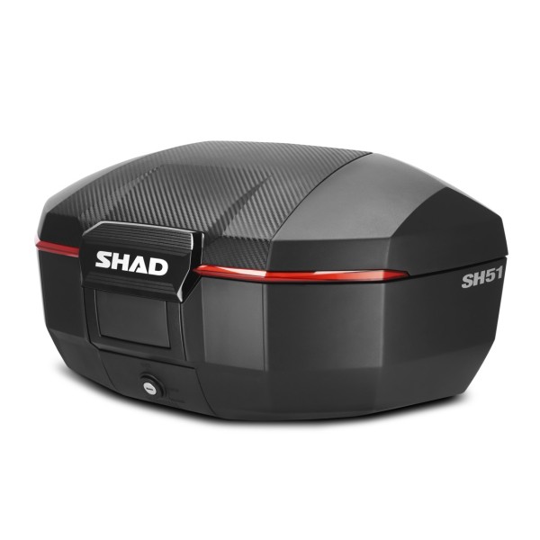 Shad Top Case SH51, carbonlook / zwart, 51 l
