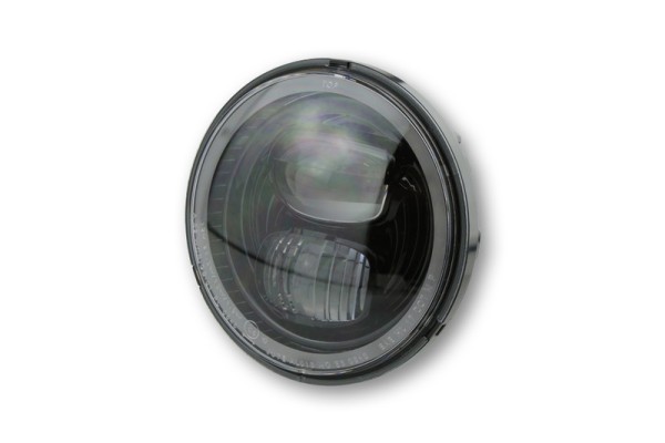 HIGHSIDER pro 5 3/4 inch Koplampinzetstuk type 7 LED Zwart Met parkeerlichtring, Rond, E-Gepr