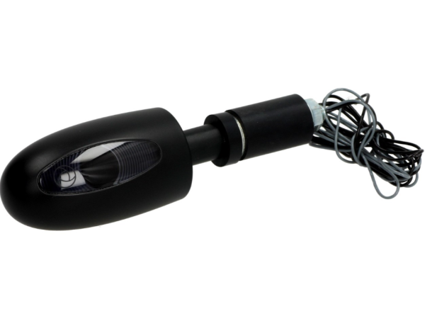 Kellermann aanwijzer, BL 1000 Dark, staal, LED, VR/VL, 12 V, zwart gesatineerd, E-goedgekeurd