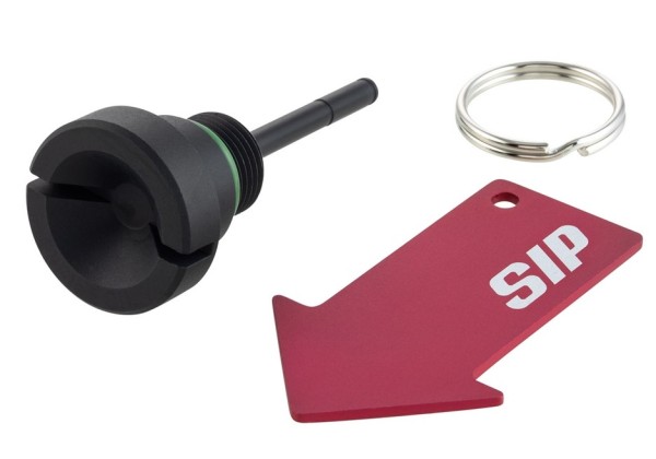 Olievulplug motorolie voor Vespa, mat zwart