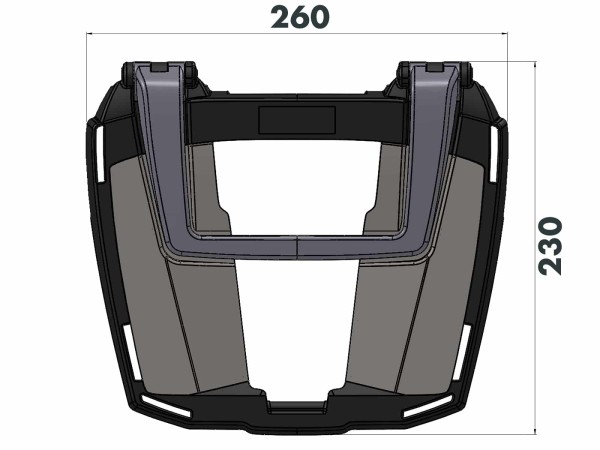 Easyrack topkoffer zwart voor Honda CBR 1100 XX Blackbird (97-07) Hepco & Becker