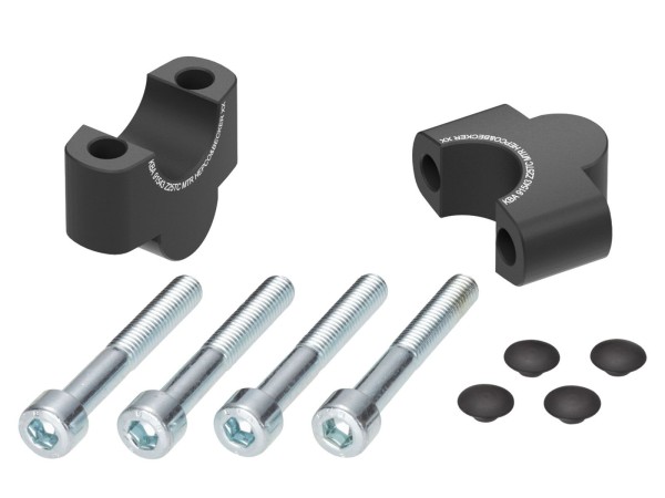 Stuurverhoger H=25 mm zwart voor Honda CMX 1100 Rebel /DCT (21-24) Hepco & Becker