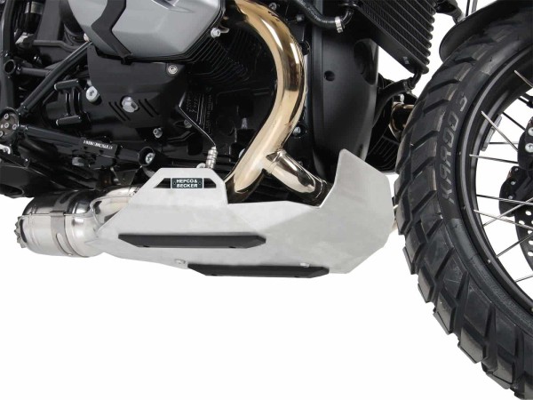Motorbeschermplaat zilver voor BMW R nineT Urban G/S (17-23) Hepco & Becker