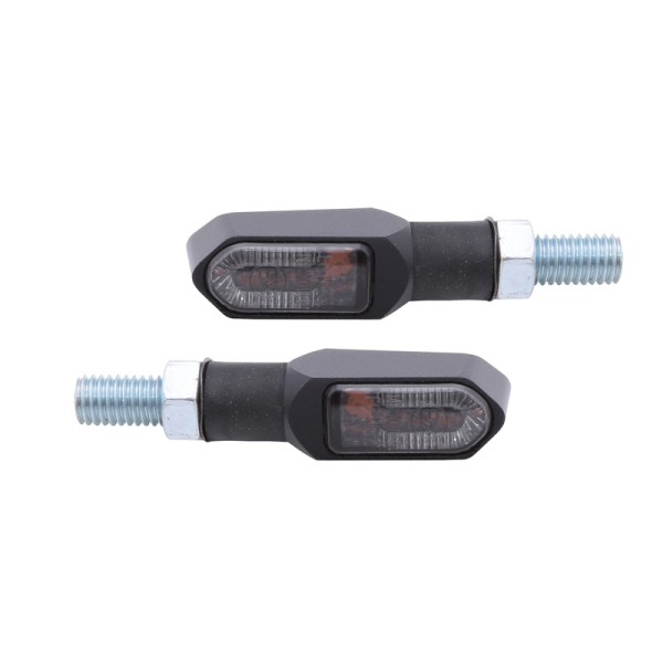 HIGHSIDER Smart Namiko-TS LED knipperlichtbehuizing zwart / lens rookgrijs (paar), voor & achter